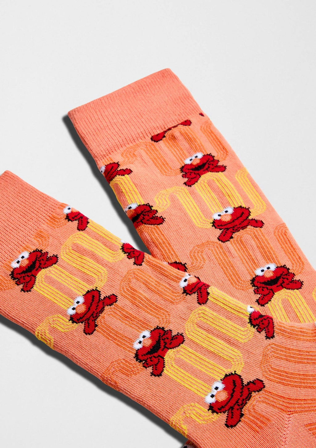 BeSesameStreet Elmo Zigzag - Chaussettes coton biologique