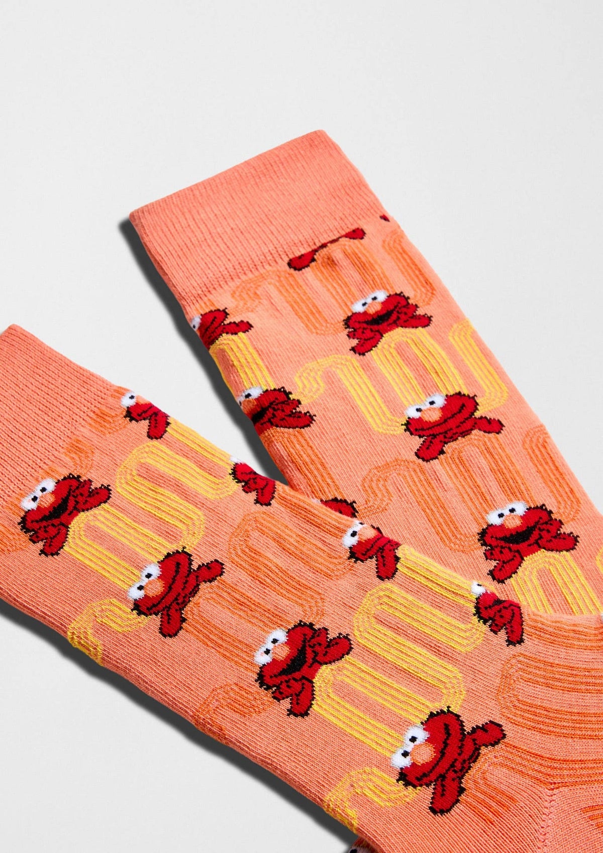 BeSesameStreet Elmo Zigzag - Chaussettes coton biologique