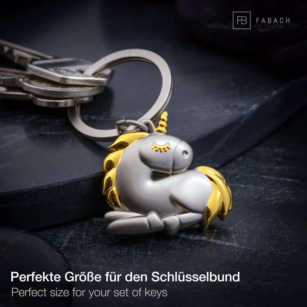 Oggetto regalo di design – porte cles licorne sleepy fabach 