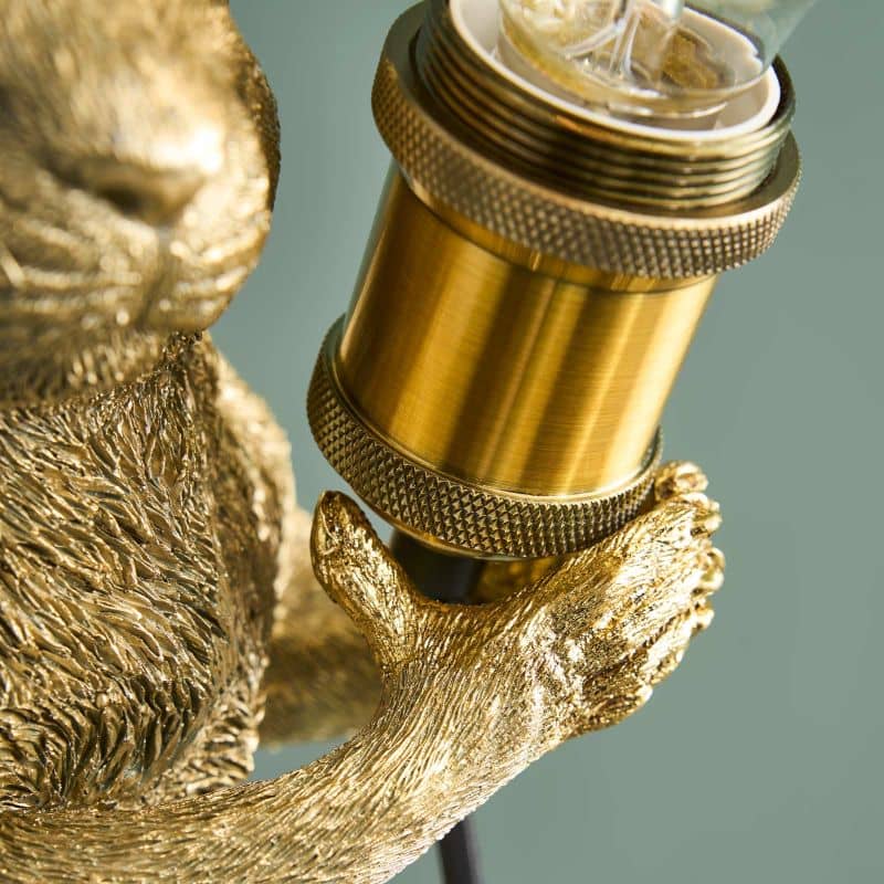 Eduard Eichhorn Tischleuchte, Gold, 34,5 x 17 x 34 cm