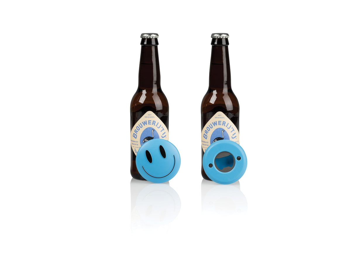 Décapsuleur Magnétique Emoji Heureux Bleu – Bitten