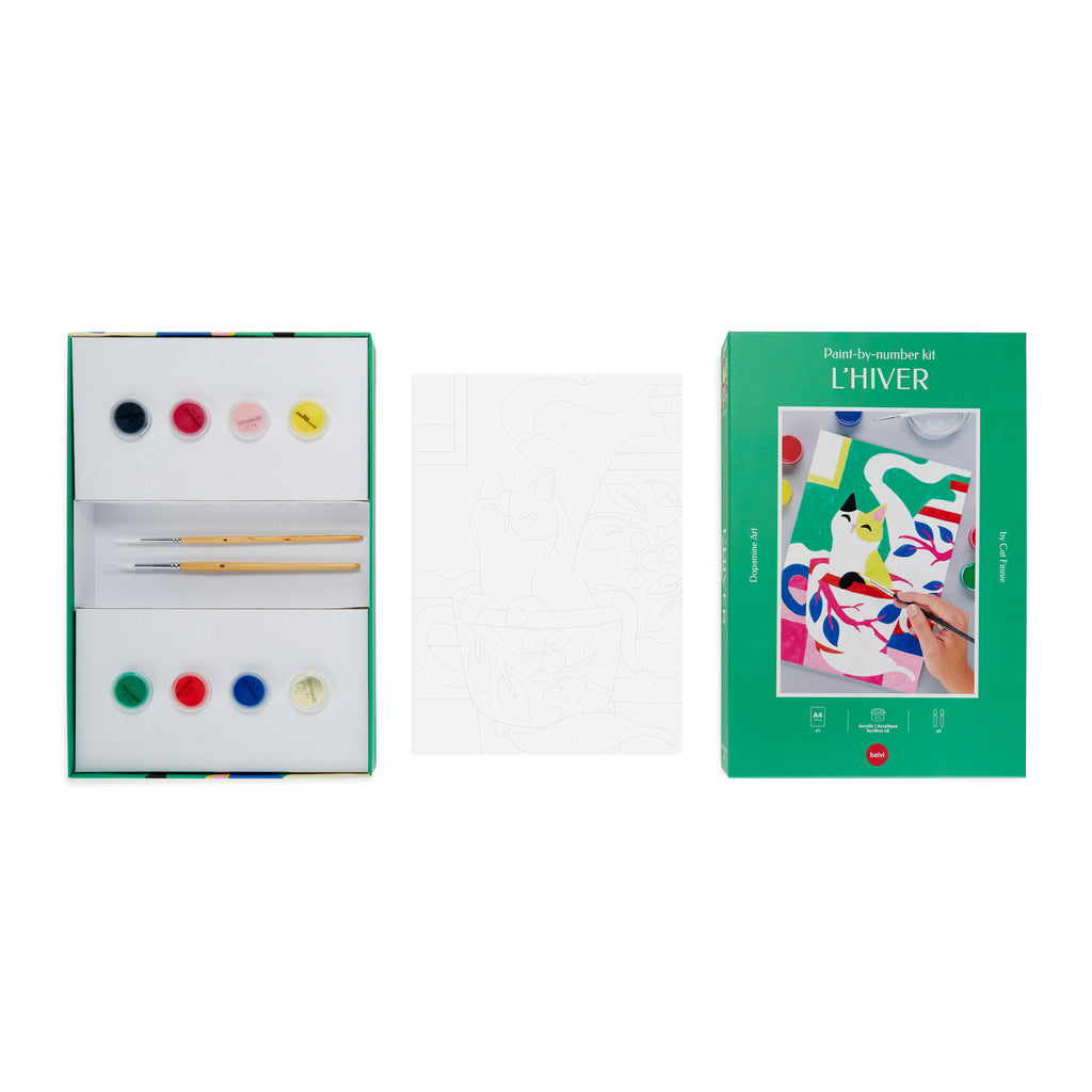 Kit de peinture au numéro L'Hiver