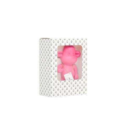 Ornament – ​​Hängende, lose Affenfigur „Die Legende“ – Rosa – 11 x 7 x 19 cm