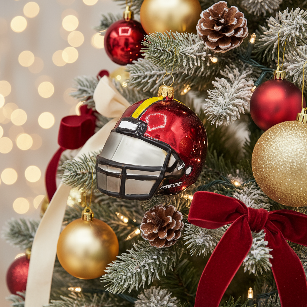 Boule de Noël Casque de Football Américain | Designproducten en originele cadeaus
