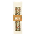 Set mit 3 cremefarbenen Kerzen mit floralem Folk-Muster