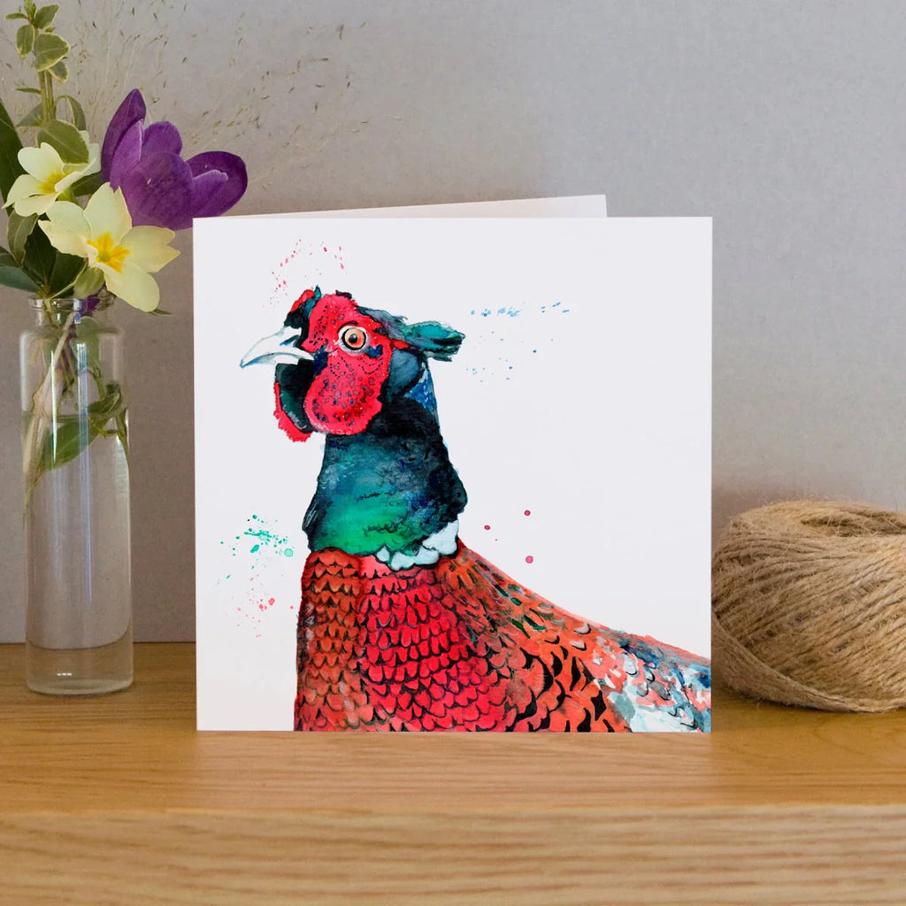 carte de voeux aquarelle faisan kate moby 45611340