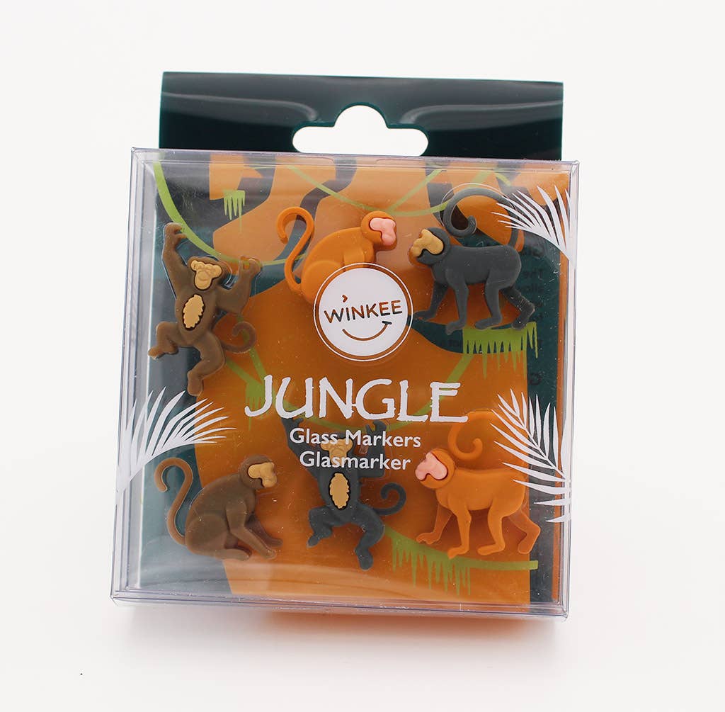 Marqueurs de verre Jungle - Singes | Design e regali originali