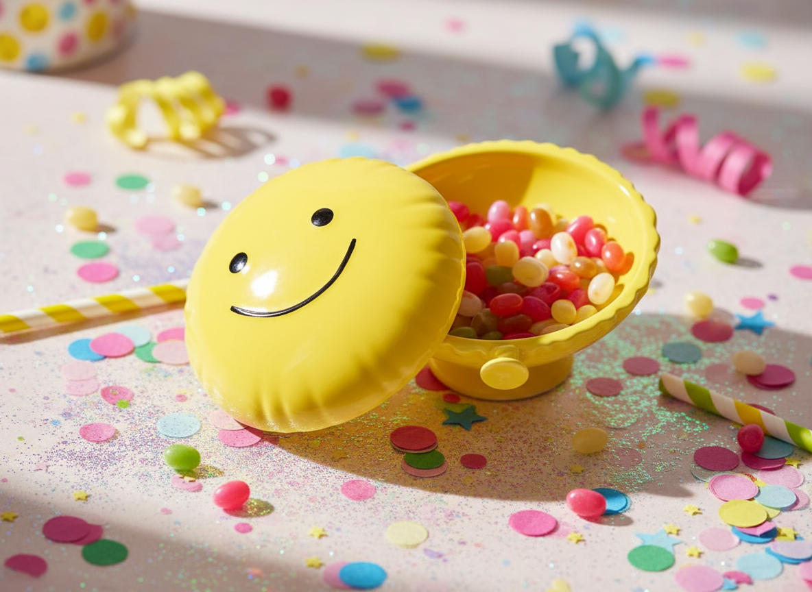 Boîte Ballon Joyeux Jaune