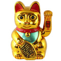 Chat chanceux blanc 18cm