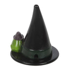 Porte-encens cône Halloween crapaud magique et chapeau de sorcière