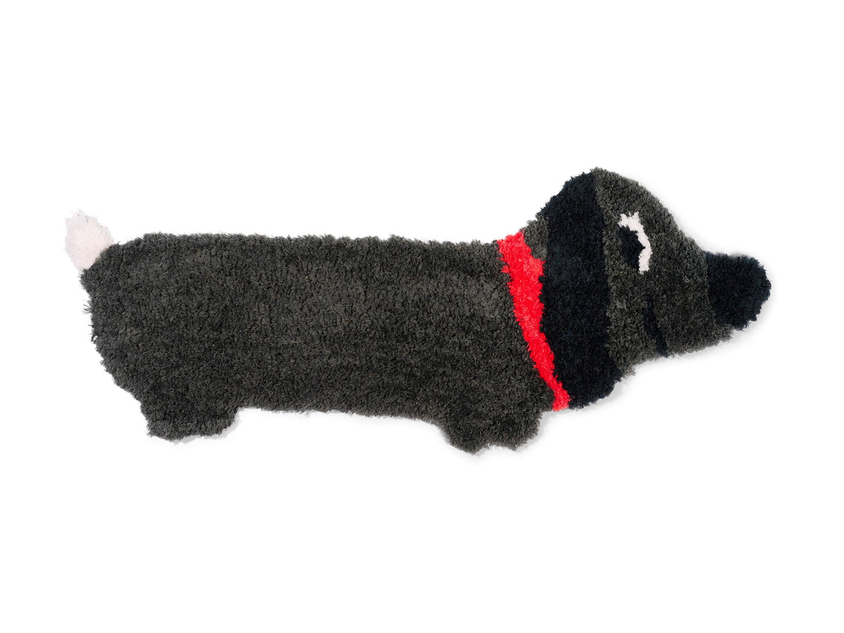 Tapis Teckel Fluffy Noir