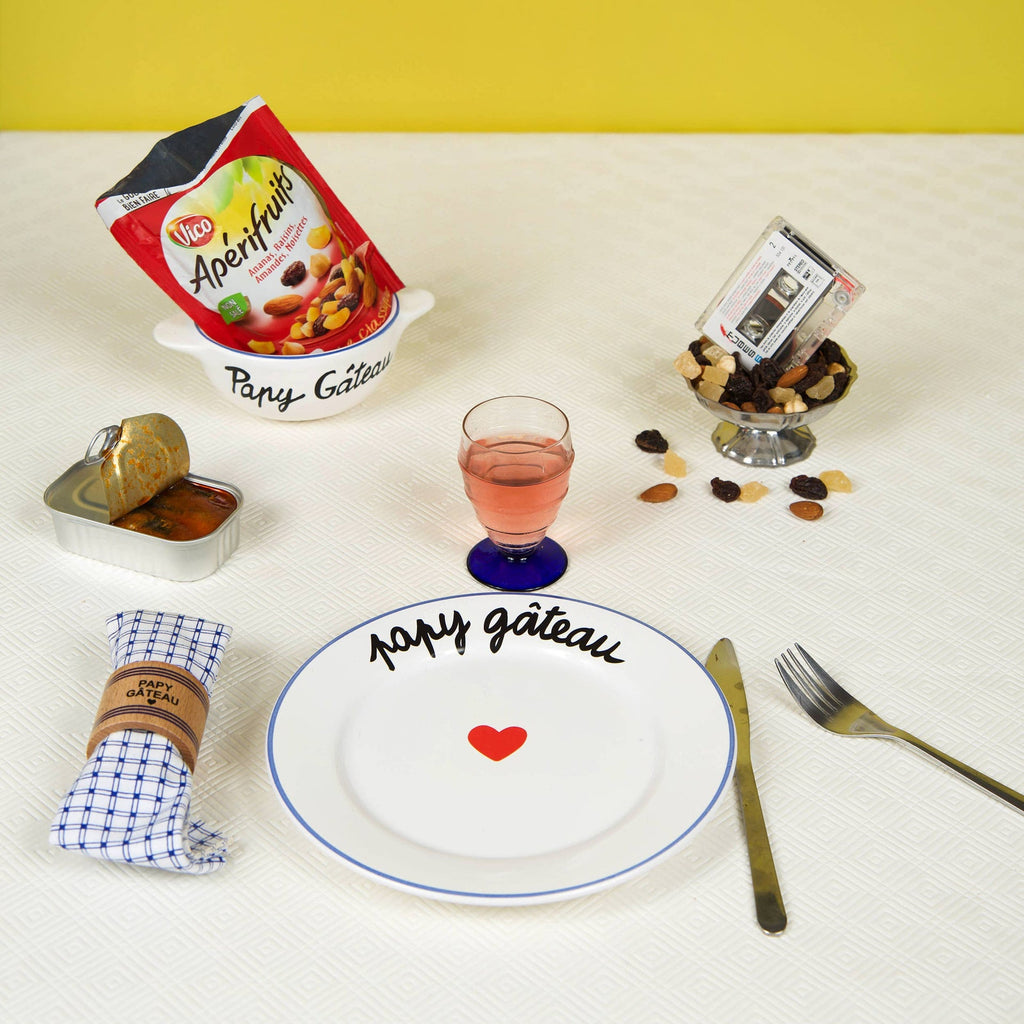 Assiette La Famille S’éclate - Papy Gâteau | Design e regali originali