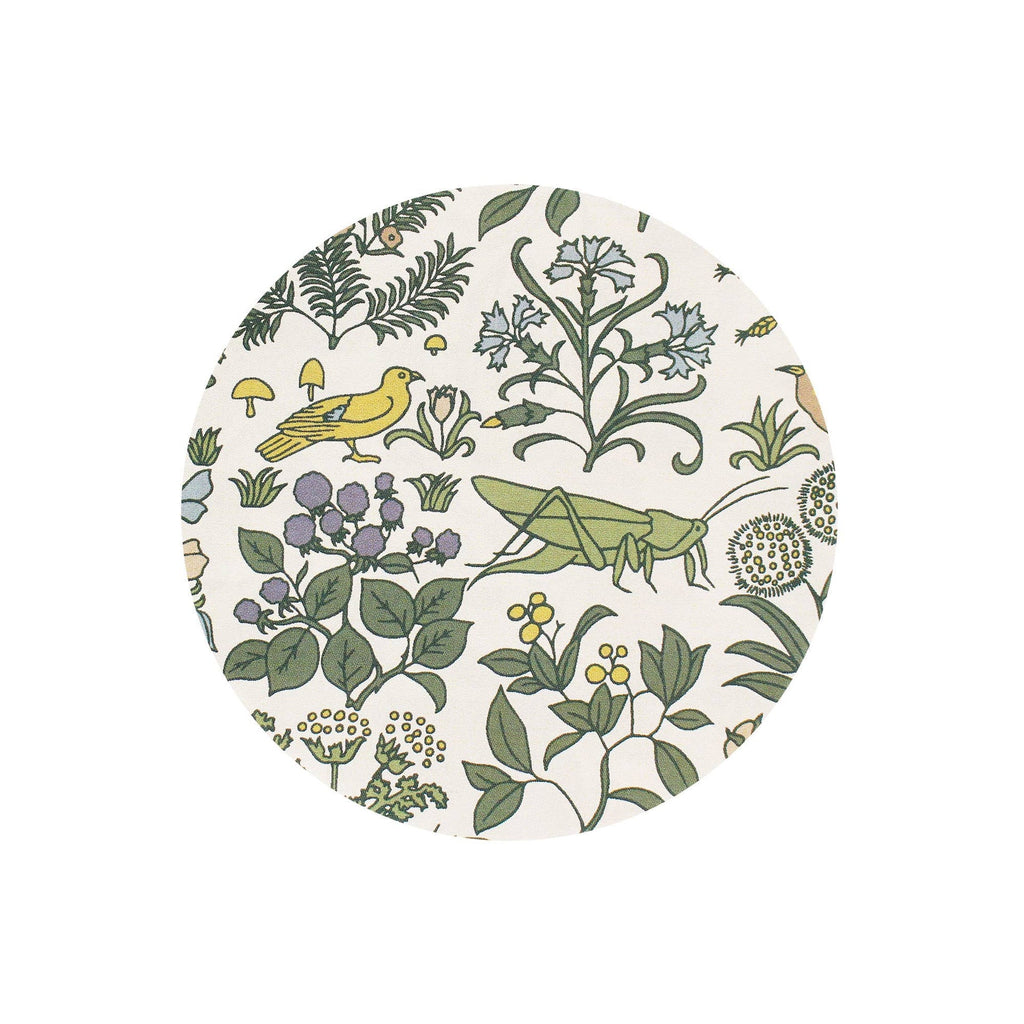 Ceramic Coaster Voysey Botanical Garden Fauna and Flora