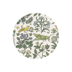 Ceramic Coaster Voysey Botanical Garden Fauna and Flora