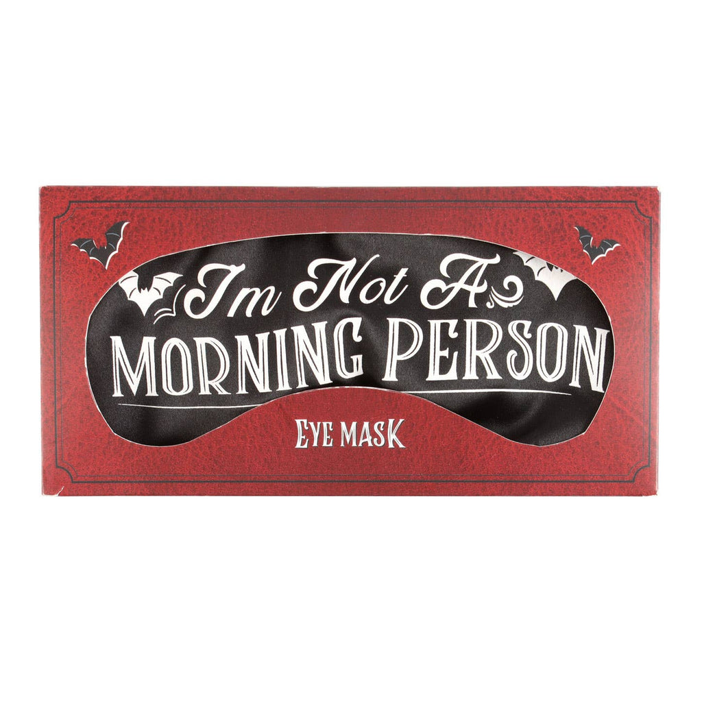 Masque de sommeil en satin « I'm Not a Morning Person »
