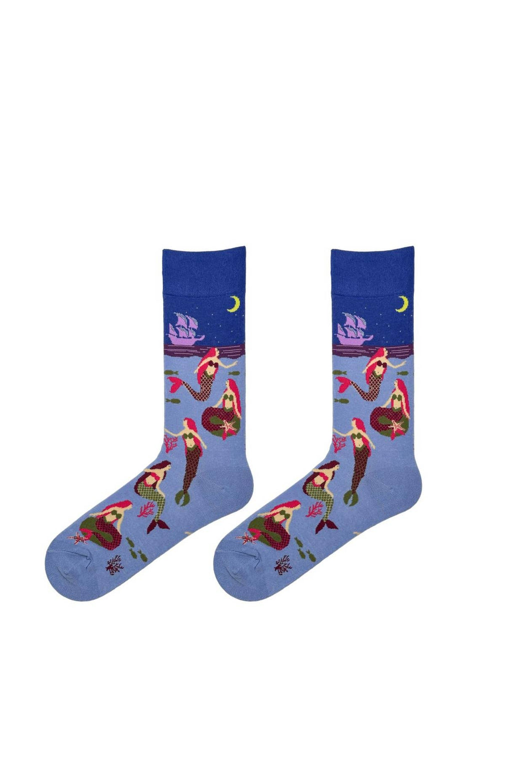Meerjungfrauensocken im Mondlicht