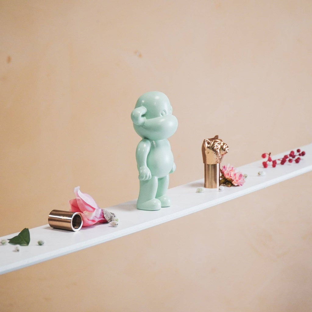 Ornement - Figurine Singe 'La Légende' - Polyrésine - Vert menthe - 11x7x19cm | Designproducten en originele cadeaus