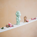Ornement - Figurine Singe 'La Légende' - Polyrésine - Vert menthe - 11x7x19cm | Designproducten en originele cadeaus