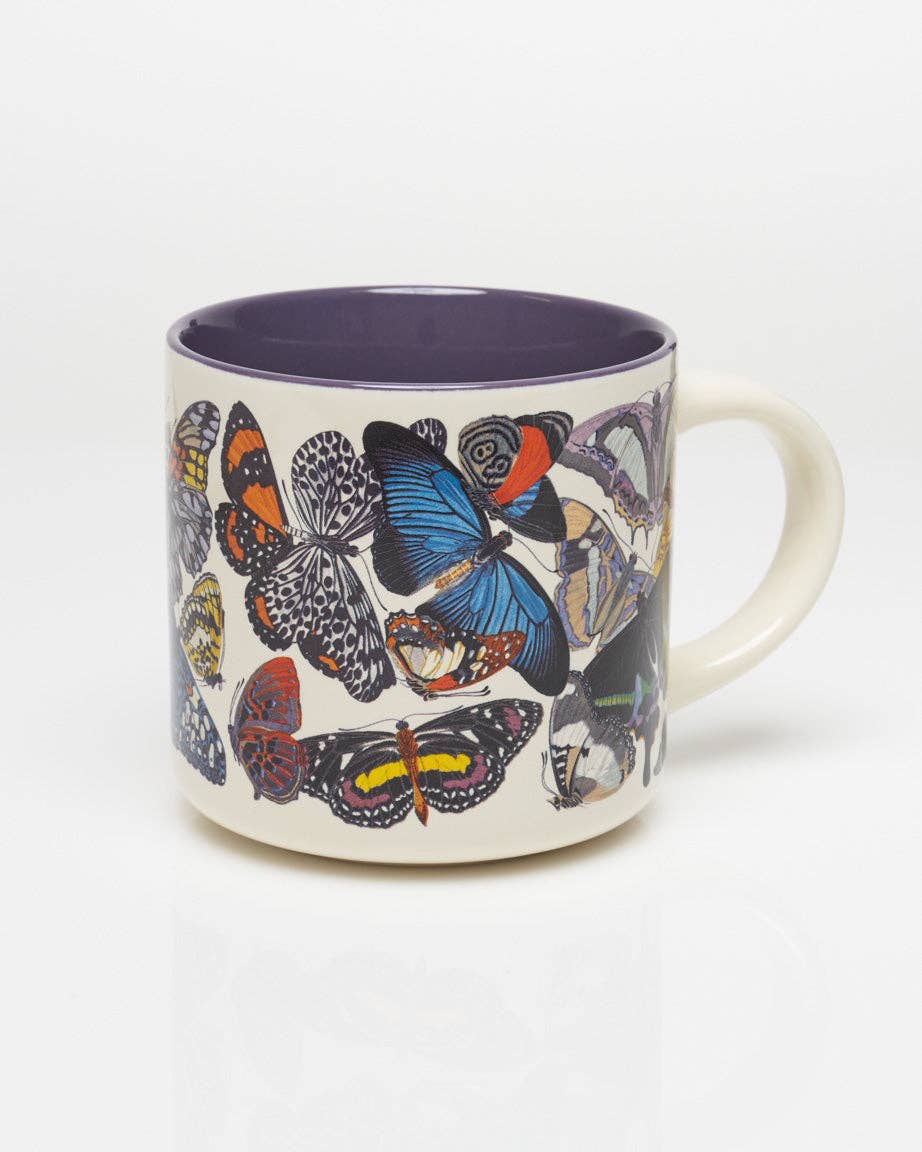 Oggetto regalo di design – Mugs Papillons (430 ml) – produit scientifique Cognitive Surplus EU, vue 1