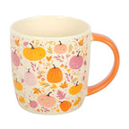 Mug d'automne à motif de citrouilles roses et orange