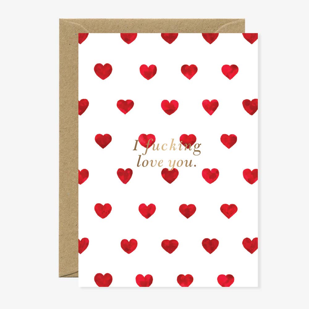 Carte de vœux “I Fucking Love You” | Design e regali originali