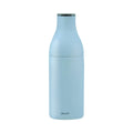 Moulin à épices «Milk Bottle», hêtre laqué bleu azur mat