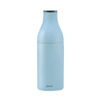 Moulin à épices «Milk Bottle», hêtre laqué bleu azur mat