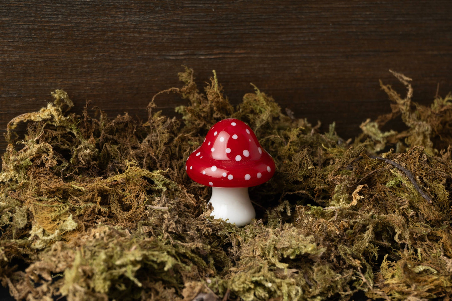 Mushroom Glass Decoration