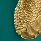 Wandleuchte „Drache“, goldfarben, 66 x 27 x 41 cm