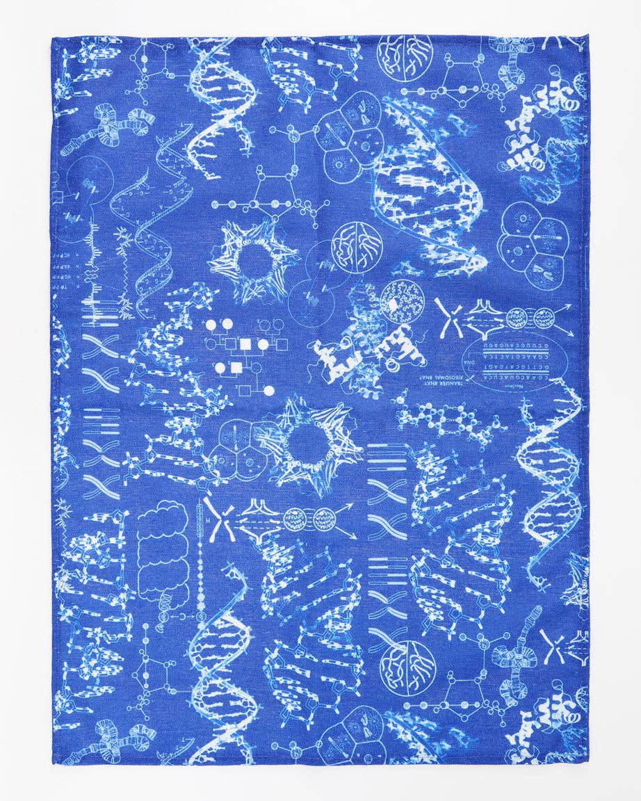 Designcadeau – Torchon Génétique & ADN – produit scientifique Cognitive Surplus EU, vue 1
