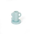 Porte Bougie Vagues Vintage Bleu Clair Helio Ferretti Vue 1