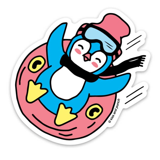 Pinguin-Skiaufkleber