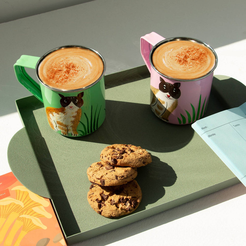 Tasses à Chat Peintes à la Main Helio Ferretti Vue 1