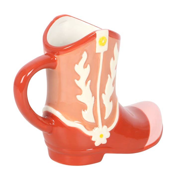 Mug en Forme de Botte de Cowboy – Rose | Design-lahjat ja sisustustuotteet