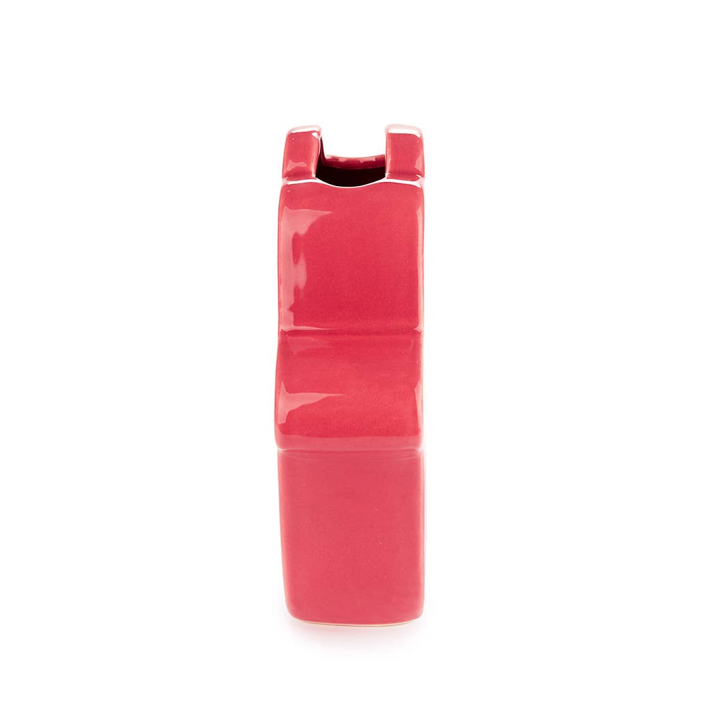 Vase Lucky Hand rouge