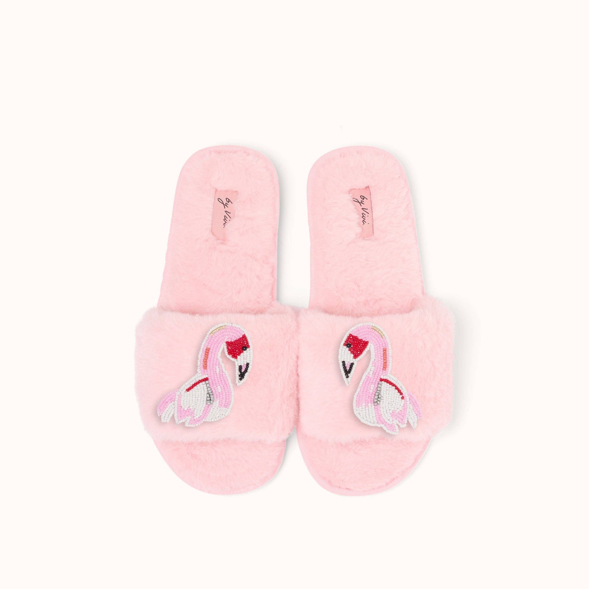 Paar Schuhbroschen – Flamingo