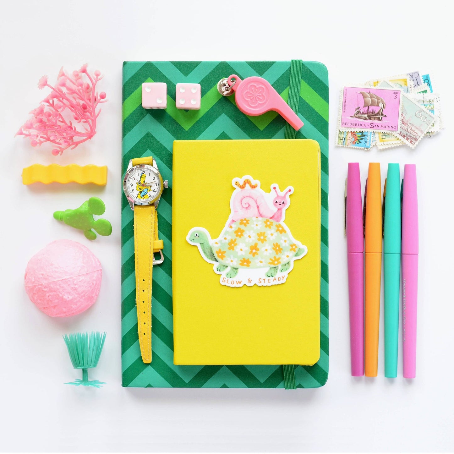 Sticker "Slow and Steady"