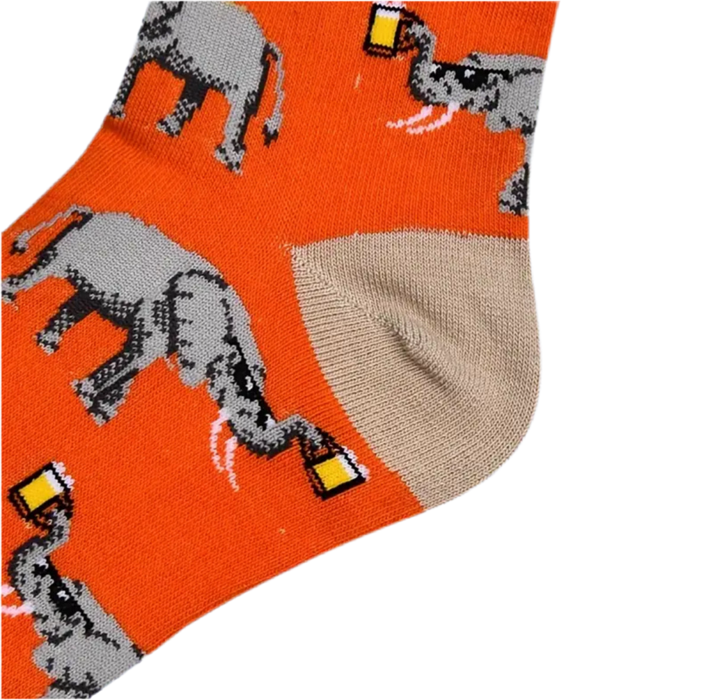 Oggetto regalo di design – chaussettes elephants avec pintes mrcol