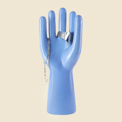 porte bijoux main bleu donkey