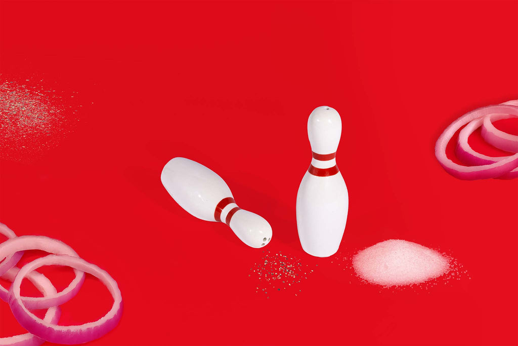 Salière et poivrière Quilles de Bowling – vue 2