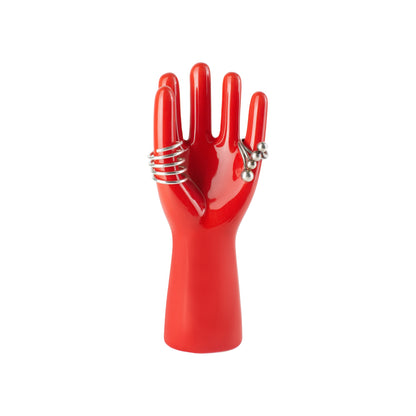 porte bijoux main rouge donkey