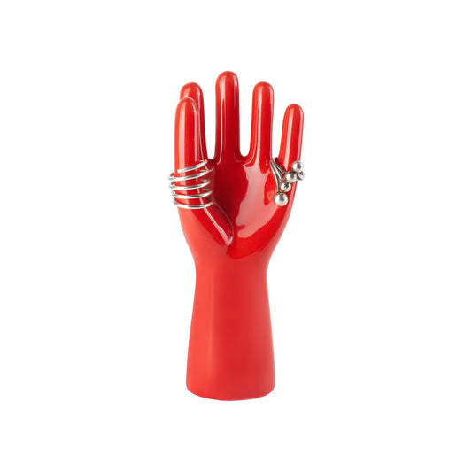 porte bijoux main rouge donkey