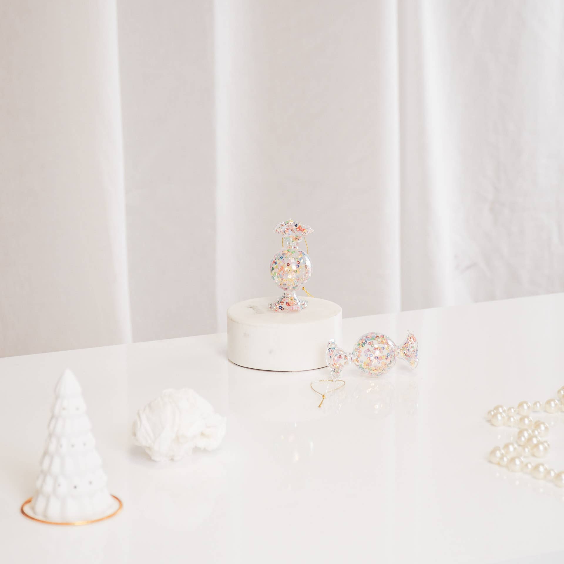 Design-lahja – boule de noel bonbon 