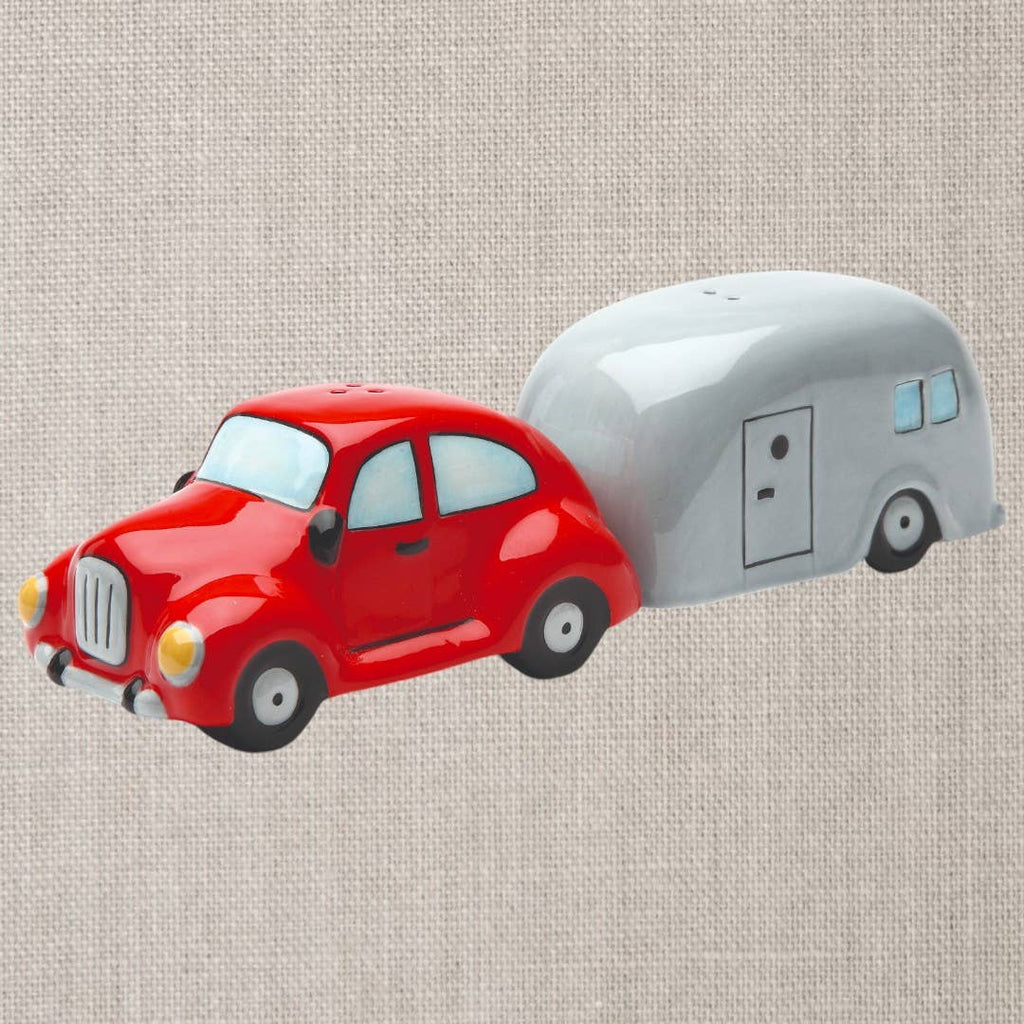 Salt and pepper Car and Caravan