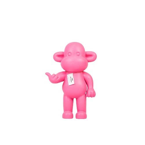 Ornement - Figurine Singe Hang Loose 'La Légende' - Résine de poly - Rose - 33x21x50cm | Design e regali originali