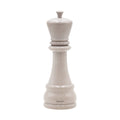 Moulin à épices «Chess» Roi en hêtre blanc laqué brillant