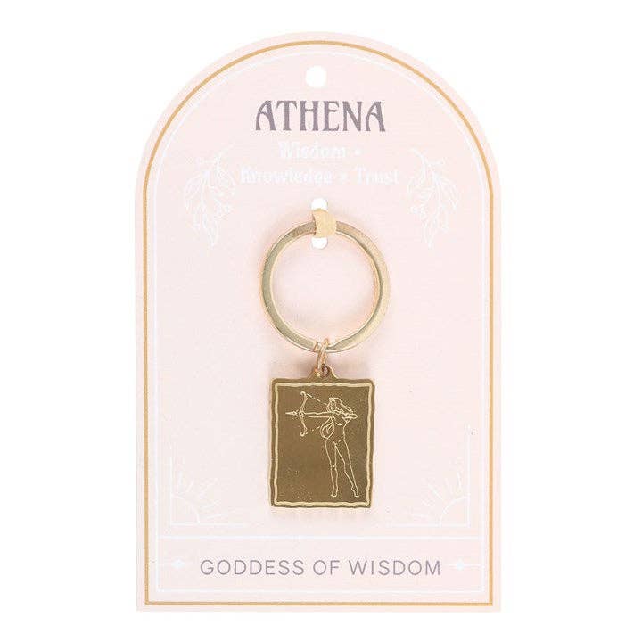 Athena-Göttin-Talisman-Schlüsselanhänger
