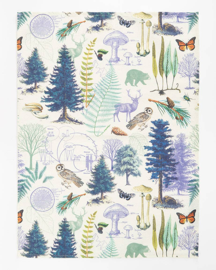 Oggetto regalo di design – Torchon Forêt de Woodland – produit scientifique Cognitive Surplus EU, vue 1