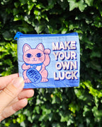 Mini Porte-monnaies Chat Chanceux “Make your own Luck” | Oggetti di design e regali originali