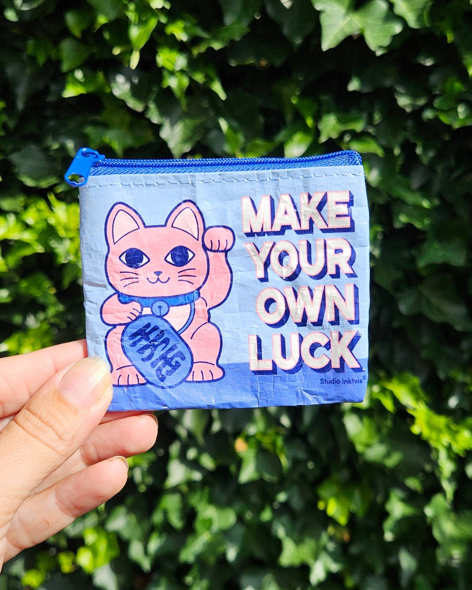 Mini Porte-monnaies Chat Chanceux “Make your own Luck” | Oggetti di design e regali originali